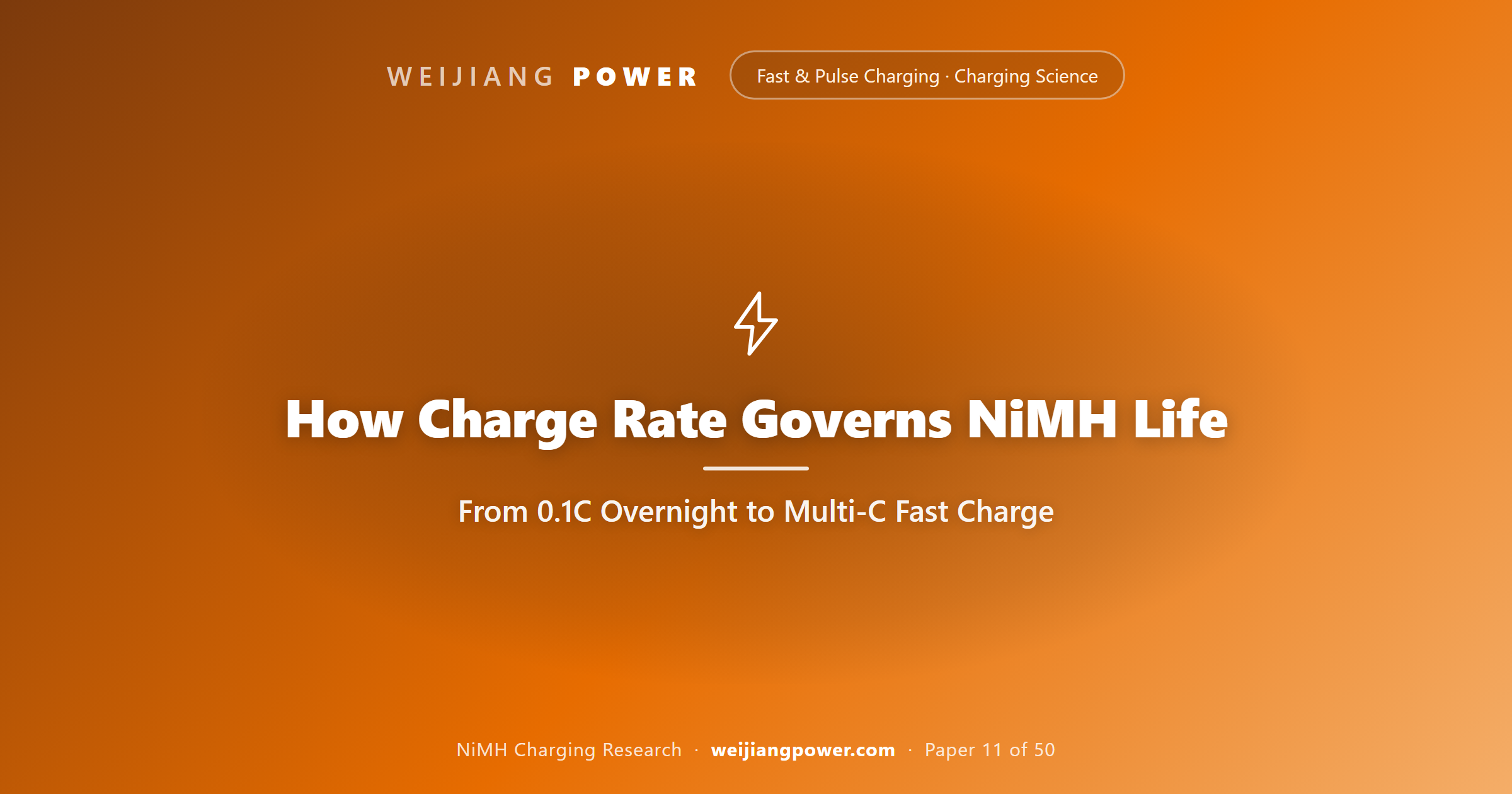 How Charge Rate Governs NiMH Life: From 0.1C Overnight to Multi-C Fast Charge