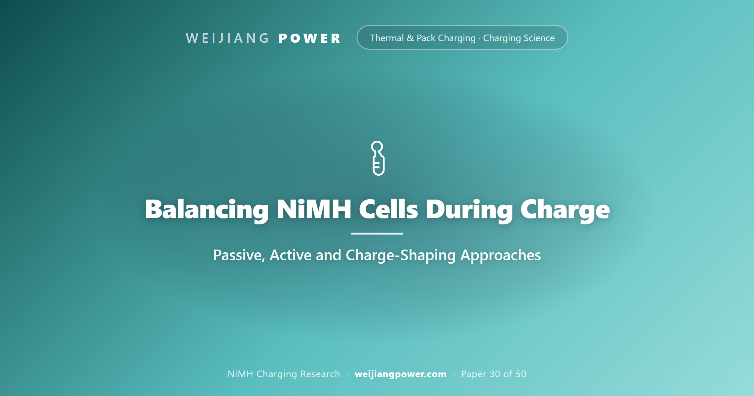 Balancing NiMH Cells During Charge: Passive, Active and Charge-Shaping Approaches