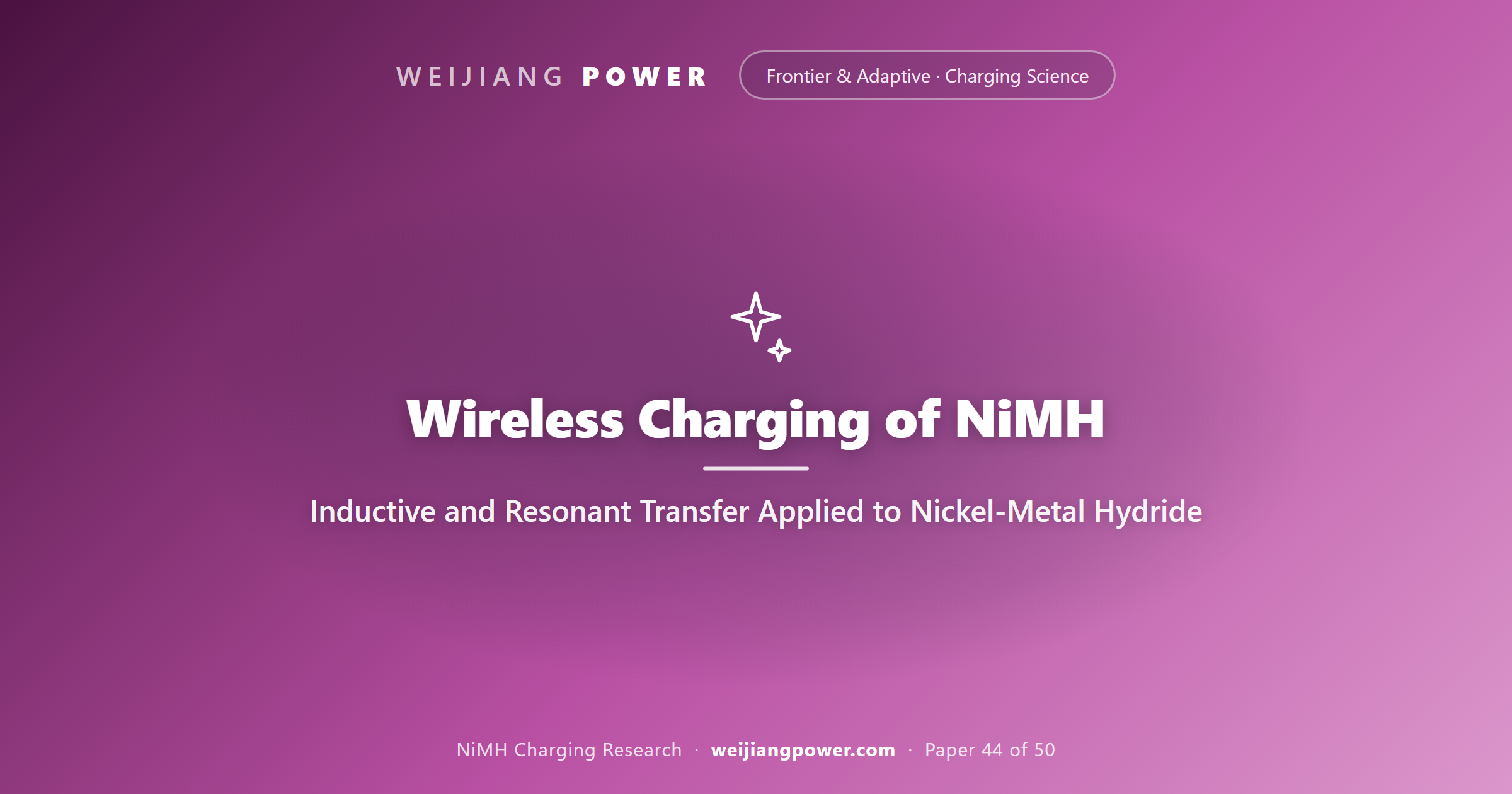 Wireless Charging of NiMH: Inductive and Resonant Transfer Applied to Nickel-Metal Hydride