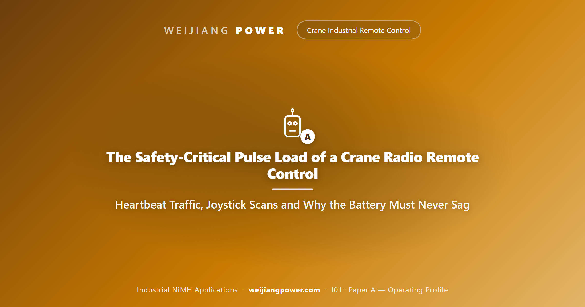 The Safety-Critical Pulse Load of a Crane Radio Remote Control: Heartbeat Traffic, Joystick Scans and Why the Battery Must Never Sag