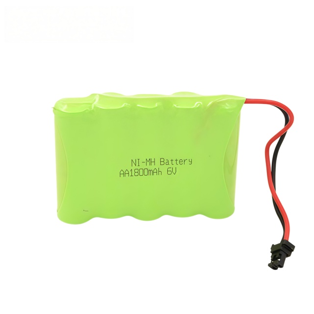 6V AA Ni-MH Rechargeable Battery Pack 1800mAh with Black Connector | Weijiang Power OEM Battery Factory