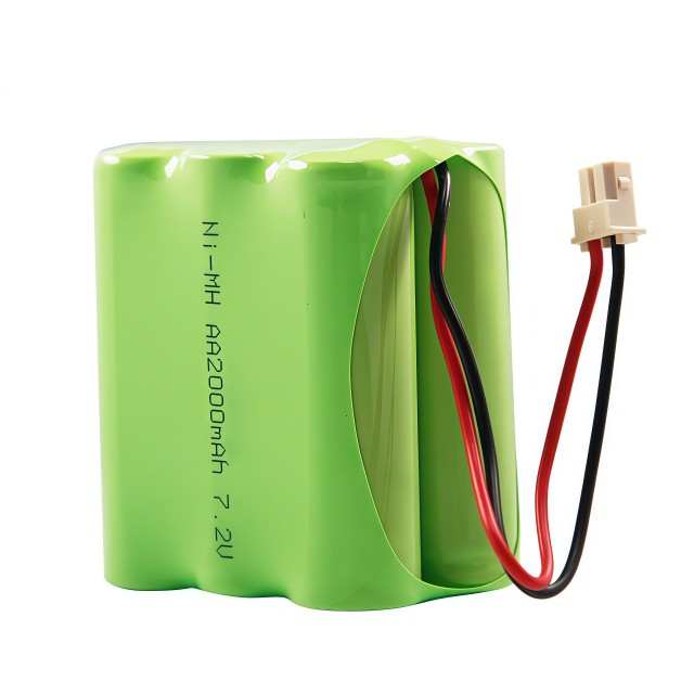 7.2V AA Ni-MH Rechargeable Battery Pack 2000mAh with White Connector | Weijiang Power OEM Battery Factory