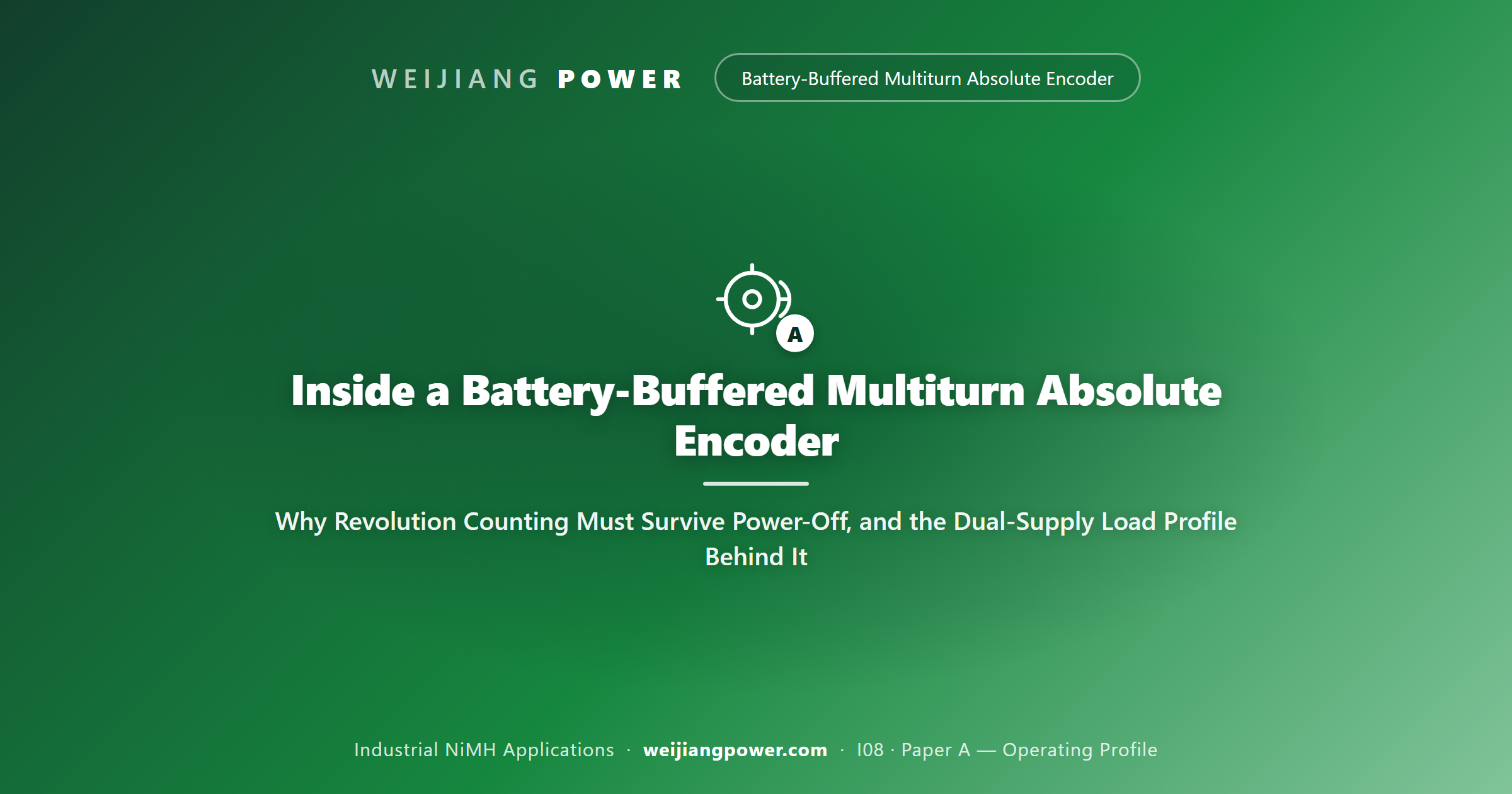 Inside a Battery-Buffered Multiturn Absolute Encoder: Why Revolution Counting Must Survive Power-Off, and the Dual-Supply Load Profile Behind It