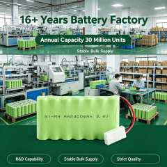 8.4V AA 2400mAh Ni-MH Rechargeable Battery Pack | Weijiang Power OEM Battery Factory