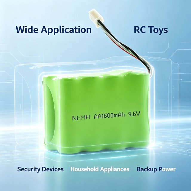 9.6V AA 1600mAh Ni-MH Rechargeable Battery Pack | Weijiang Power OEM Battery Factory