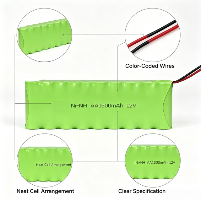 12V AA 1600mAh Ni-MH Rechargeable Battery Pack | Weijiang Power OEM Battery Factory