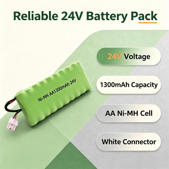 24V AA 1300mAh Ni-MH Rechargeable Battery Pack | Weijiang Power OEM Battery Factory