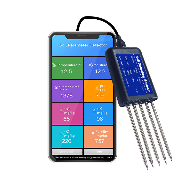 USB type-c output Portable 8 IN1 Integrated Soil Tester Sensor