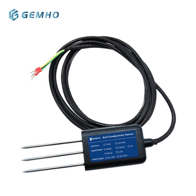 Manufacturer custom DC 9-18V iot soil capactive ec sensor