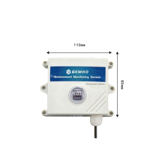RS485 uv sensor monitoring system for test uv radiation with Data Loggers for agriculture