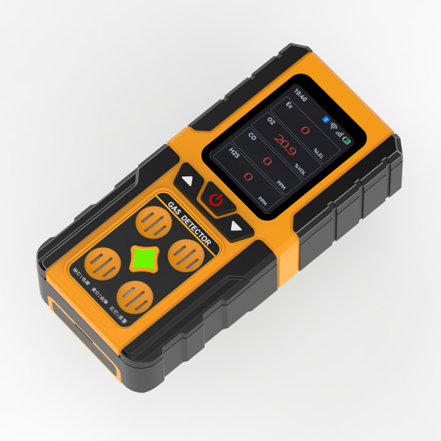 Portable 4-in-1 Gas Leak Detector Multi-Gas Detection for Workplace Safety