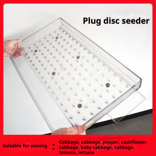 Plug Tray Seed Sower for Greenhouse & Garden Use  Precision Manual Seeder Tool