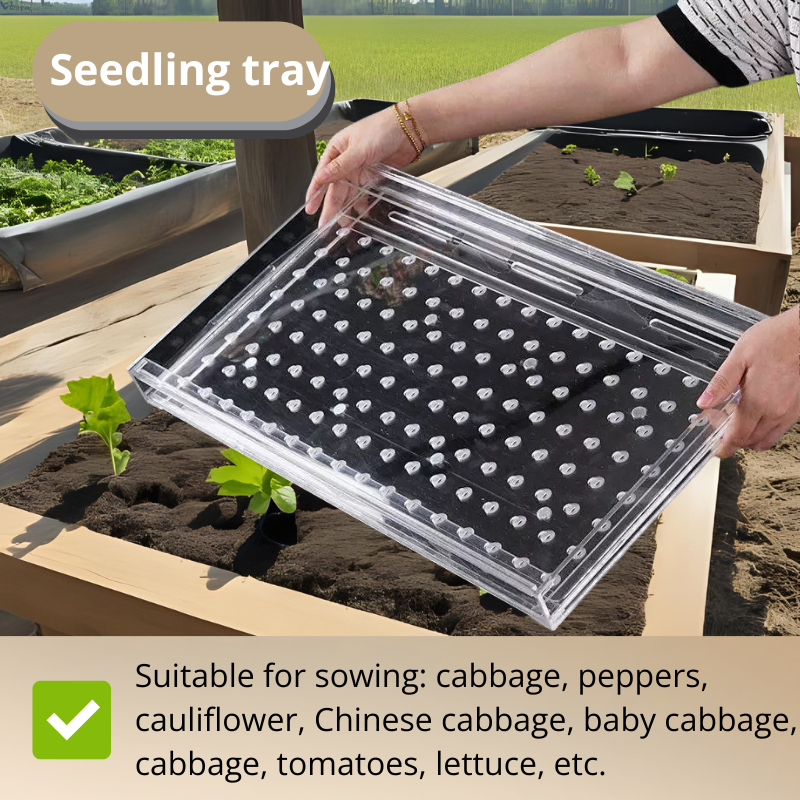 Universal Seed Seeder Tool – Multi-Hole Sowing Plate for Tiny Vegetable and Herb Seeds