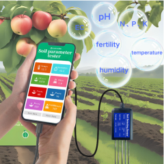 USB Soil Tester with 8-in-1 Functionality pH Moisture Temperature and NPK Sensor for Agriculture