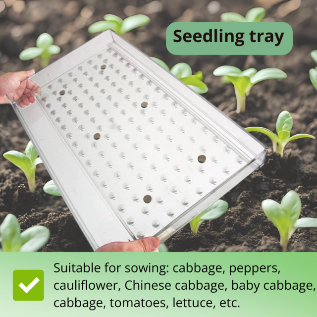 Universal Seed Seeder Tool – Multi-Hole Sowing Plate for Tiny Vegetable and Herb Seeds