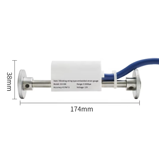 Gemho Weldable Vibrating Wire Strain Gauge Vibrating Strain Gauge Strainmeter for Geologic