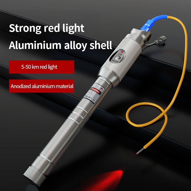 Visual Fault Locator Fiber Optic Red Light Pen – 650nm Laser Tester for SC/FC Connector and FTTH Network