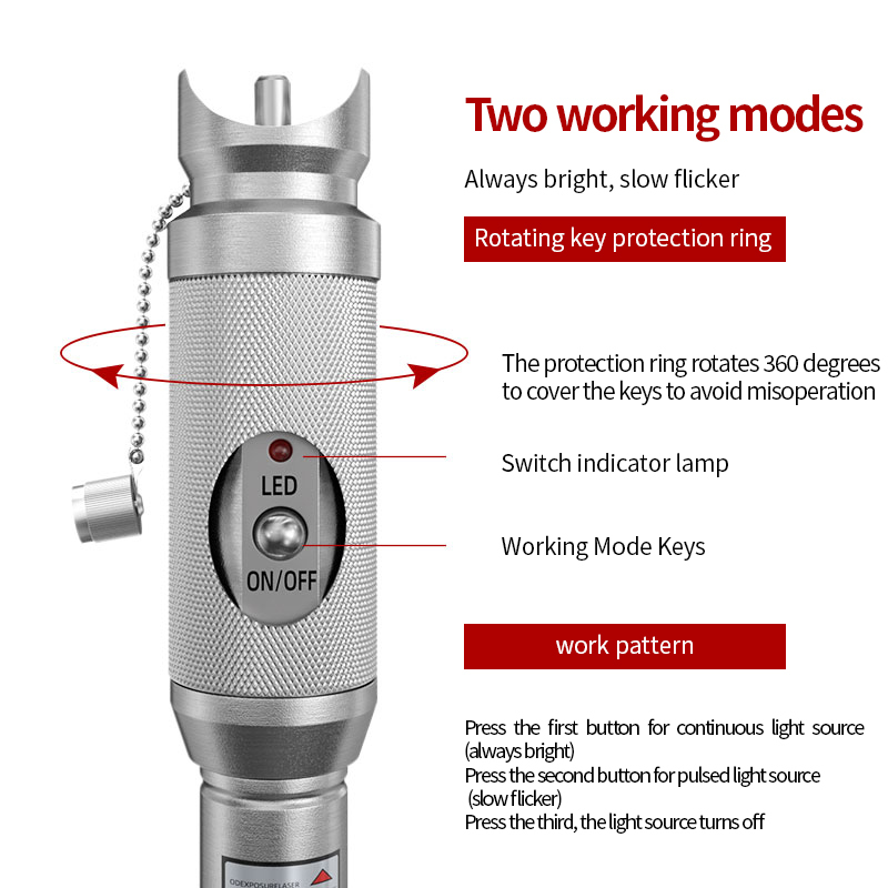 Visual Fault Locator Fiber Optic Red Light Pen – 650nm Laser Tester for SC/FC Connector and FTTH Network