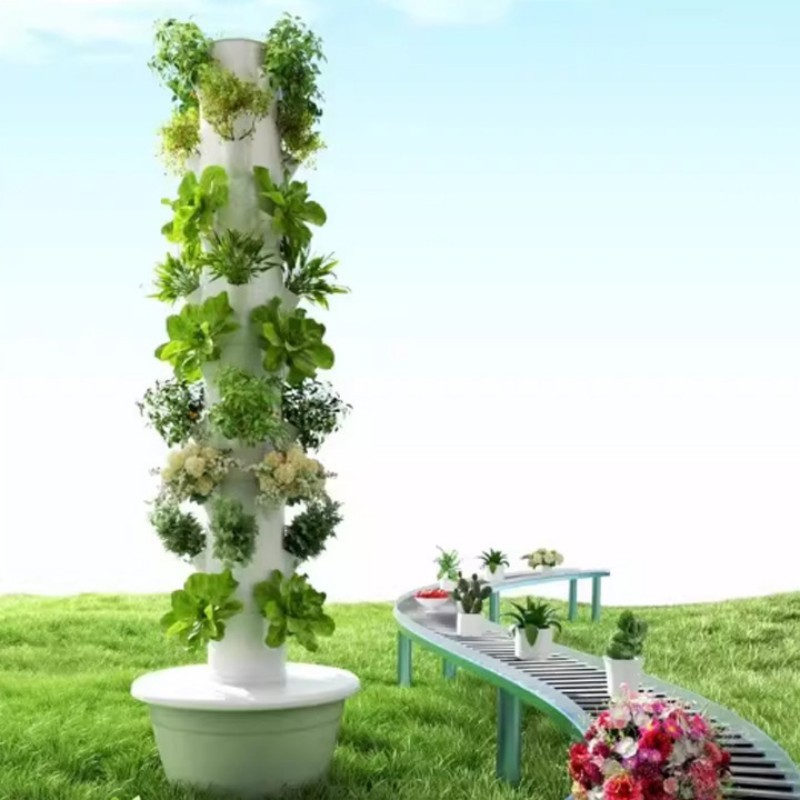 5/7/9 Layer Indoor Vertical Hydroponic Tower System – Soilless Growing Solution for Lettuce, Herbs, and Leafy Greens