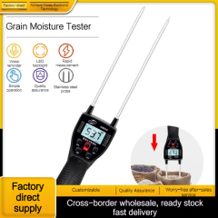 Digital Multifunctional LCD Grain Moisture Tester Water Content Analyzer Smart Sensor Use Probe Humidity Tester for Wheat Corn