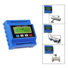 RS485 Ultrasonic Flow Sensor with LCD Display for Hot Water Fuel Oil and Liquid Media