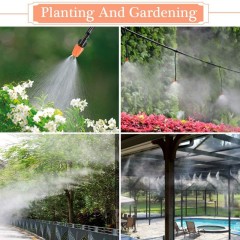 Automatic Micro Irrigation System Outdoor Plastic Drip Watering Kit with Misting Nozzle