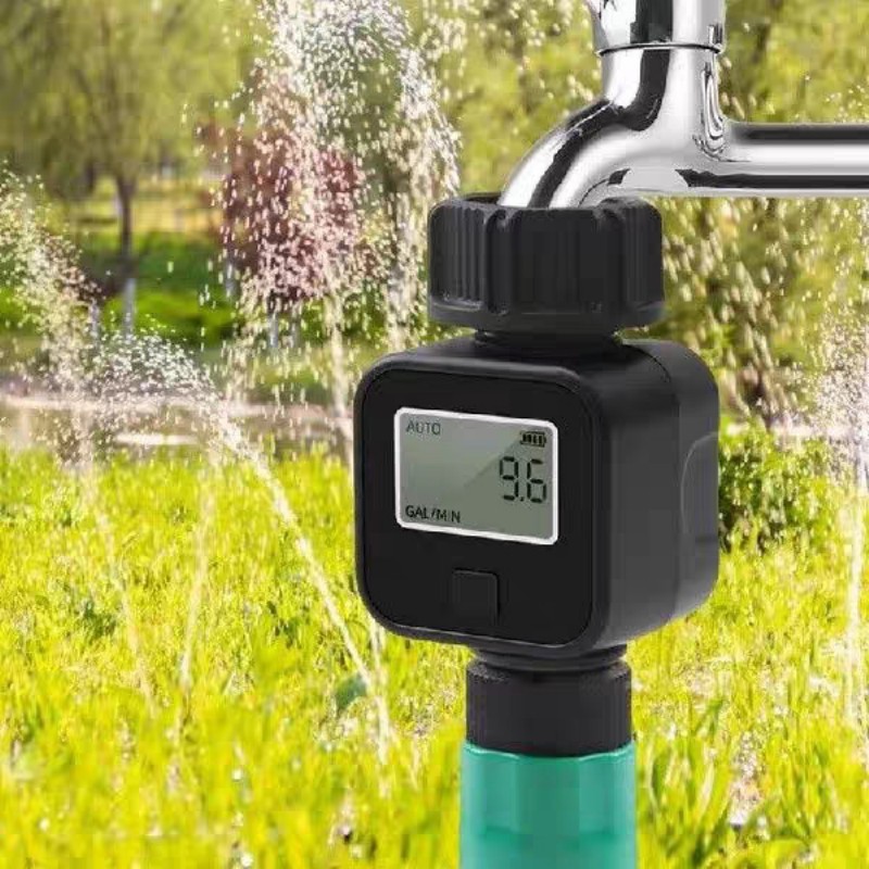 New LCD Display Irrigation Measuring Water Flow Water Flow Meter Watering Controller Water Flow Meter