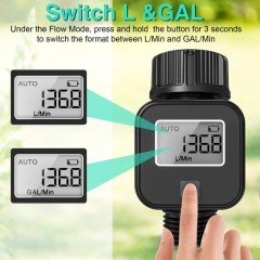 New LCD Display Irrigation Measuring Water Flow Water Flow Meter Watering Controller Water Flow Meter
