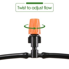 Automatic Micro Irrigation System Outdoor Plastic Drip Watering Kit with Misting Nozzle