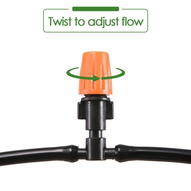 Automatic Micro Irrigation System Outdoor Plastic Drip Watering Kit with Misting Nozzle