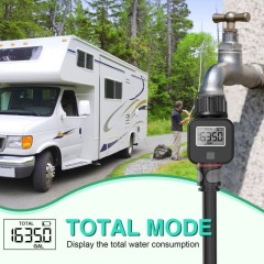 New LCD Display Irrigation Measuring Water Flow Water Flow Meter Watering Controller Water Flow Meter