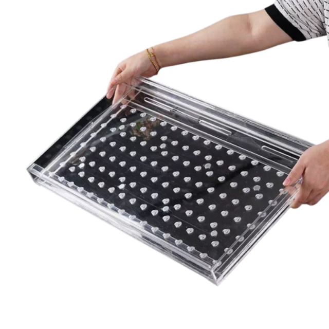 Acrylic Seedling Tray Seeder Uniform Seeding Device for Small Seeds, Portable & Efficient