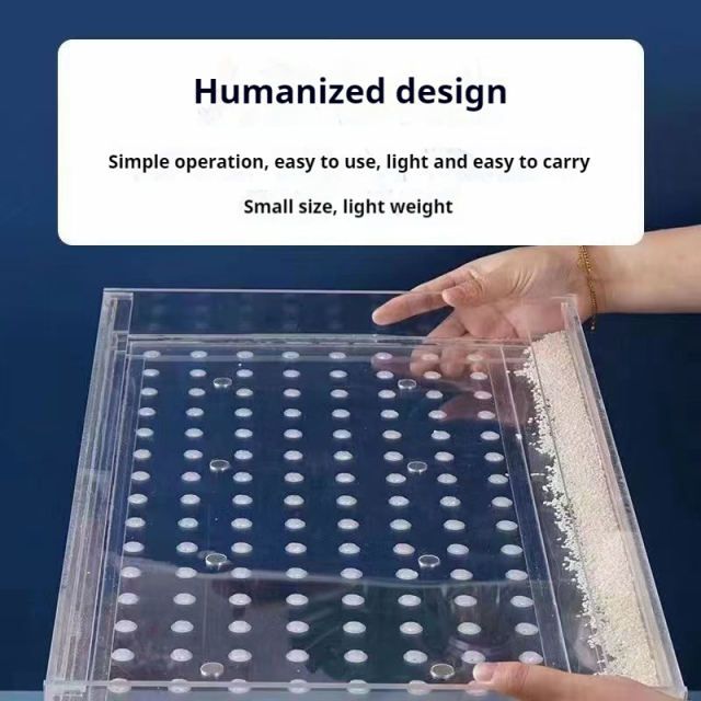 Acrylic Seedling Tray Seeder Uniform Seeding Device for Small Seeds, Portable & Efficient