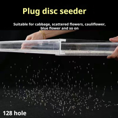 Acrylic Seedling Tray Seeder Uniform Seeding Device for Small Seeds, Portable & Efficient