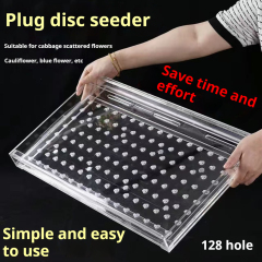 Acrylic Seedling Tray Seeder Uniform Seeding Device for Small Seeds, Portable & Efficient