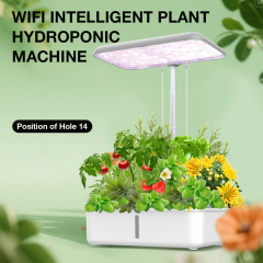 Tuya WiFi Smart Hydroponic Growing System with LED Grow Light, Automatic Pump Indoor Herb Garden Planter Kit for Home Gardening