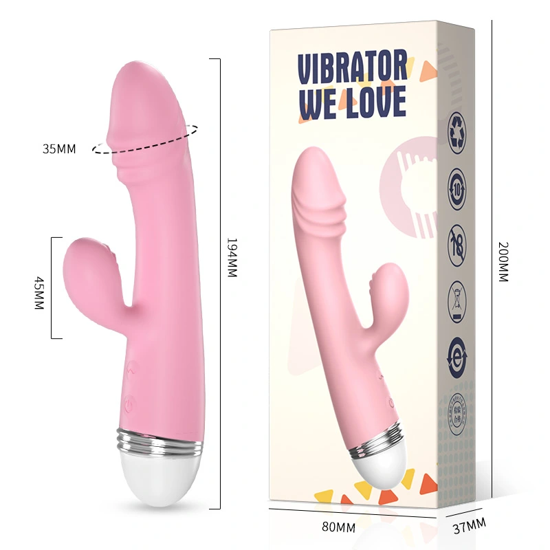 Double orgasm vibrator, internal and external dual vibration, 10-band frequency modulation