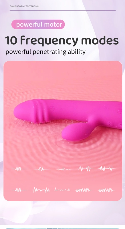 Double orgasm vibrator, internal and external dual vibration, 10-band frequency modulation