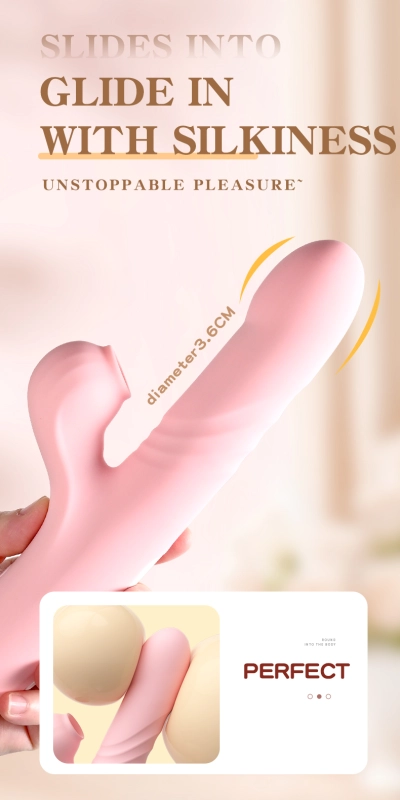 Dream stretches sucking rabbit vibrator