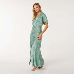 Customized Wholesale Satin V Neck Casual Dress Boho Long Dresses Women Maxi Casual Ladies