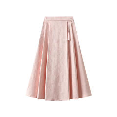 2024 SpringSummer New Chinese Style Jacquard Horse-face Skirt