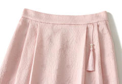 2024 SpringSummer New Chinese Style Jacquard Horse-face Skirt