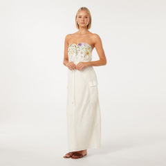 High Quality Ladies Long Dress New Fashion Causal Linen Drawstring Cargo Dresses For Women