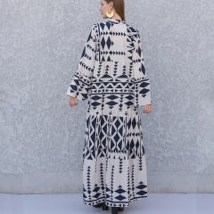 New Design Women Print Shirt Bohemian Dress Women Casual Dress