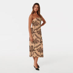 2024 Custom Casual Dress Sleeveless Cotton Dress New Printed Floral Button Suit Dress