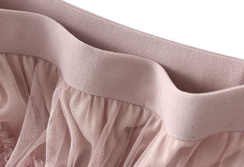 SpringSummer Puffy Tulle Mesh Tiered Skirt