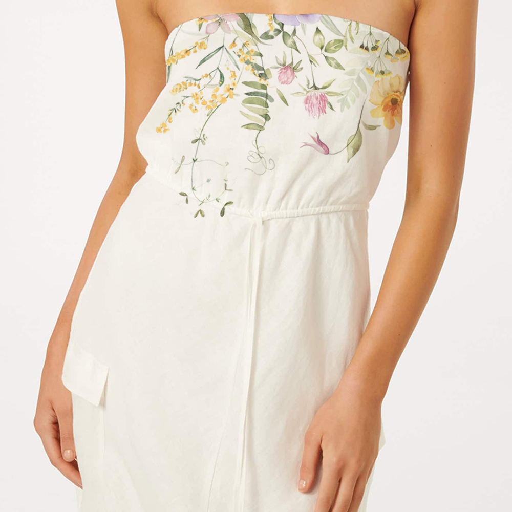 High Quality Ladies Long Dress New Fashion Causal Linen Drawstring Cargo Dresses For Women