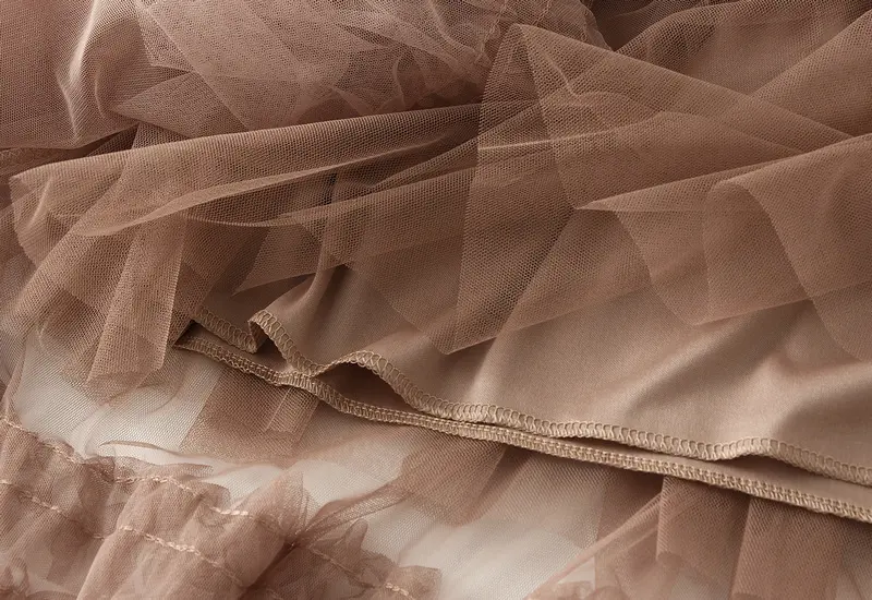Fashionable Mesh Chiffon Cake Dress