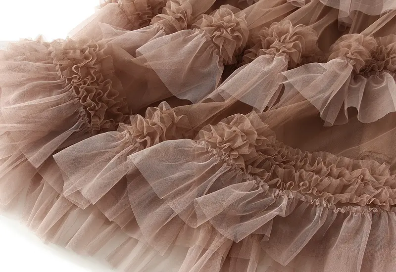 Fashionable Mesh Chiffon Cake Dress