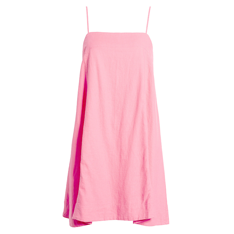 Linen Blend Shift Dress